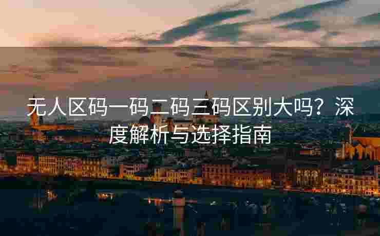 无人区码一码二码三码区别大吗？深度解析与选择指南