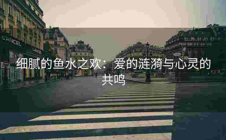细腻的鱼水之欢：爱的涟漪与心灵的共鸣